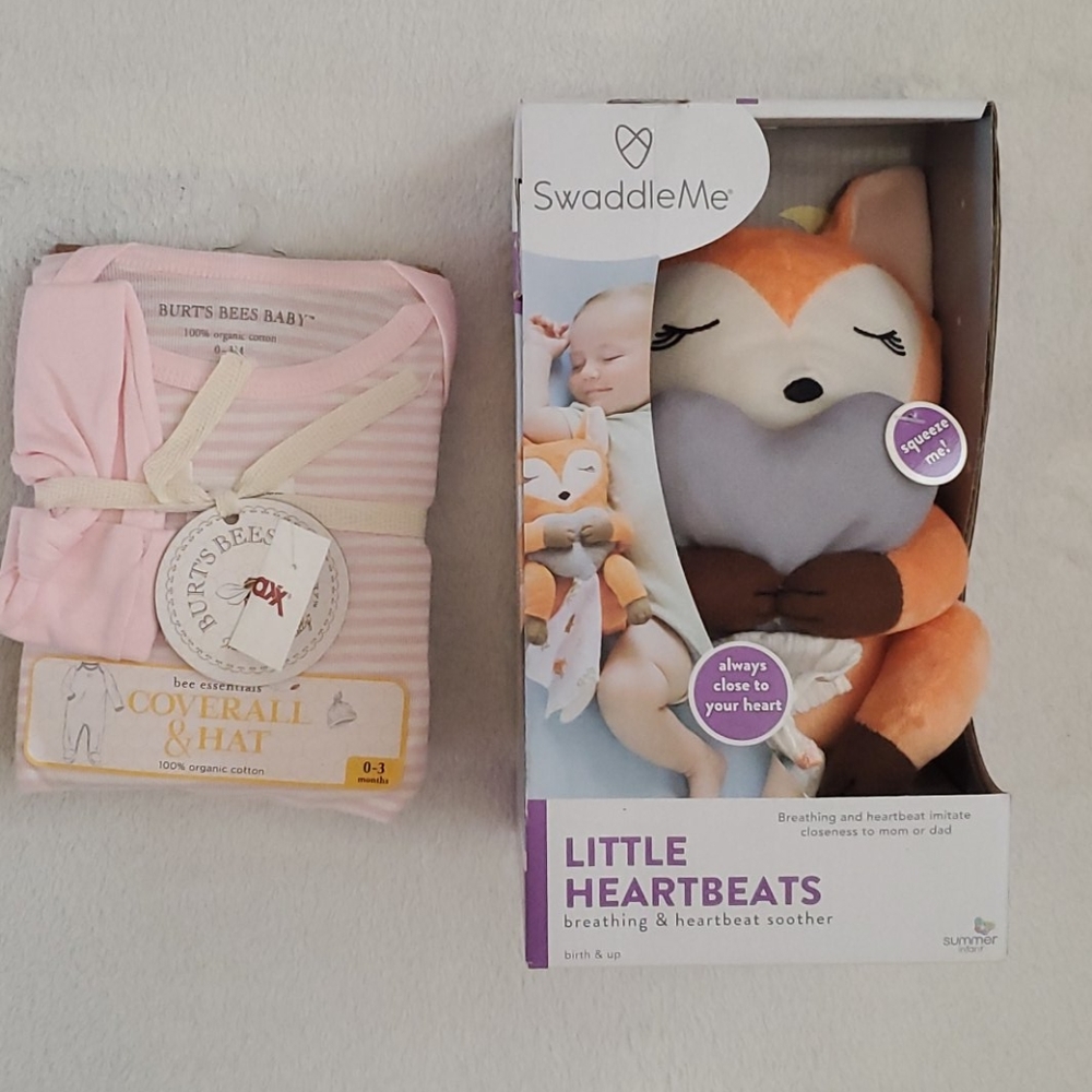 NEW baby infant onesie and toy soother